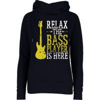 Bass Player Guitar Guitarist Music School Vintage Womens Funnel Neck Pullover Hood