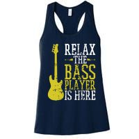 Bass Player Guitar Guitarist Music School Vintage Women's Racerback Tank