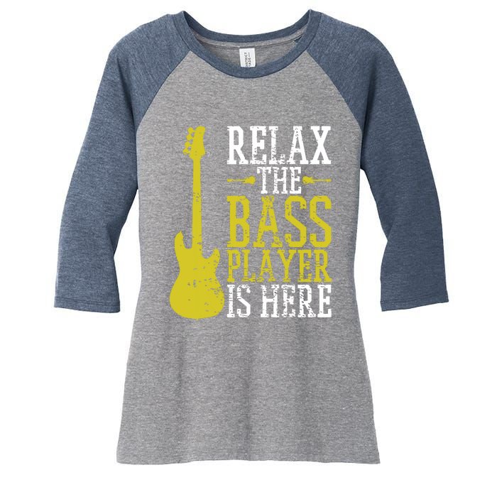 Bass Player Guitar Guitarist Music School Vintage Women's Tri-Blend 3/4-Sleeve Raglan Shirt