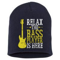 Bass Player Guitar Guitarist Music School Vintage Short Acrylic Beanie