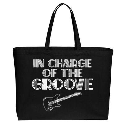 Bass Player Gift In Charge Of The Groove Bass Cotton Canvas Jumbo Tote