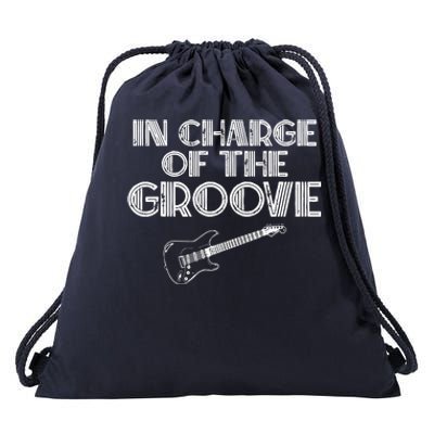 Bass Player Gift In Charge Of The Groove Bass Drawstring Bag