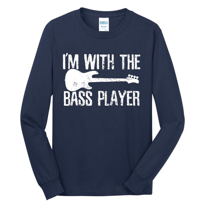 Bass Player Guitar Couple Girlfriend Vintage Tall Long Sleeve T-Shirt