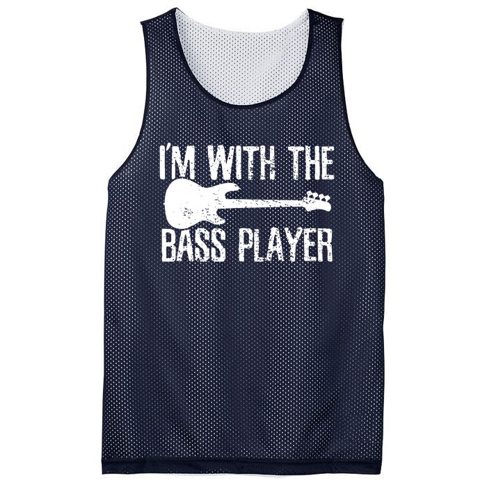 Bass Player Guitar Couple Girlfriend Vintage Mesh Reversible Basketball Jersey Tank