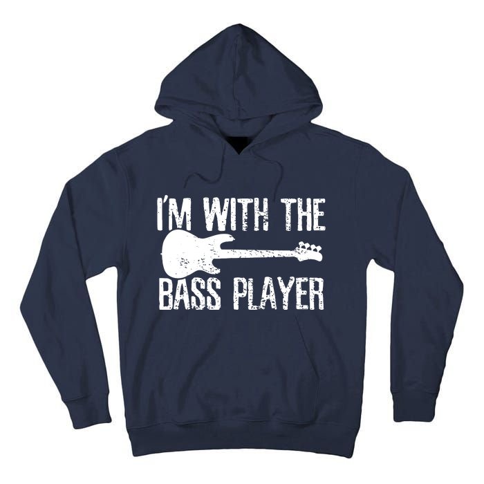 Bass Player Guitar Couple Girlfriend Vintage Tall Hoodie