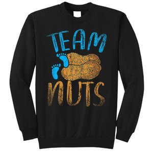 Baby Party Gender Reveal Party Team Nuts Funny Gender Reveal Sweatshirt