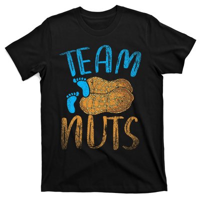 Baby Party Gender Reveal Party Team Nuts Funny Gender Reveal T-Shirt