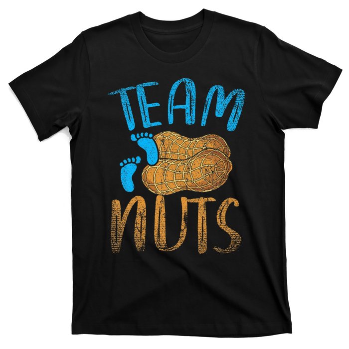 Baby Party Gender Reveal Party Team Nuts Funny Gender Reveal T-Shirt