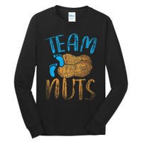 Baby Party Gender Reveal Party Team Nuts Funny Gender Reveal Tall Long Sleeve T-Shirt