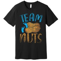 Baby Party Gender Reveal Party Team Nuts Funny Gender Reveal Premium T-Shirt