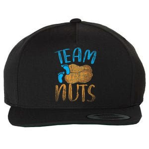 Baby Party Gender Reveal Party Team Nuts Funny Gender Reveal Wool Snapback Cap