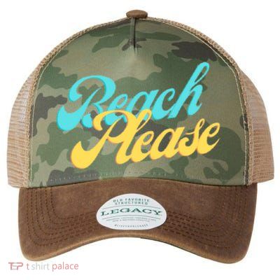 Beach Please Gift Legacy Tie Dye Trucker Hat