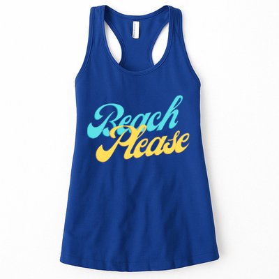 Beach Please Gift Womens Tank Top