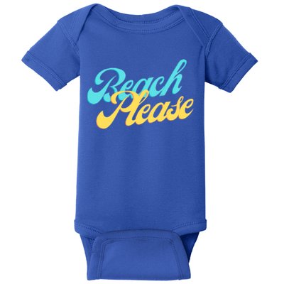 Beach Please Gift Baby Bodysuit