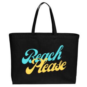 Beach Please Gift Cotton Canvas Jumbo Tote