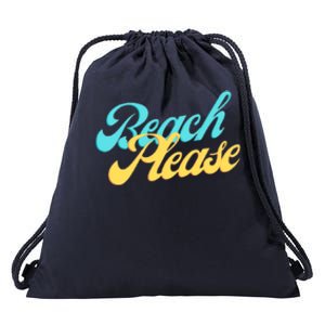 Beach Please Gift Drawstring Bag