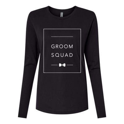 Bachelor Party Groom Squad Matching Groomsmen Womens Cotton Relaxed Long Sleeve T-Shirt