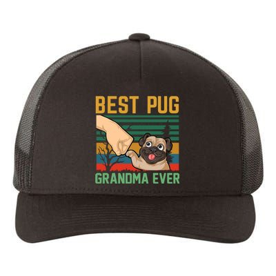 Best Pug Grandma Ever Yupoong Adult 5-Panel Trucker Hat