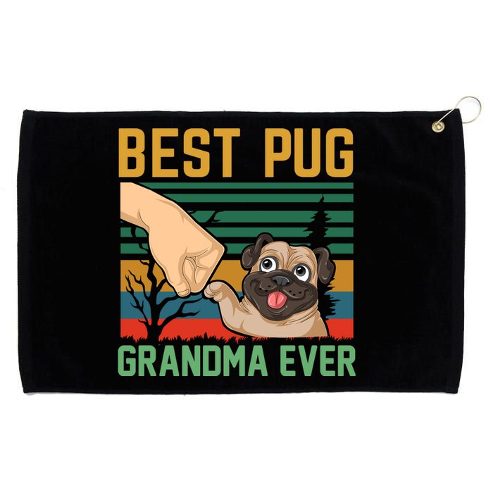 Best Pug Grandma Ever Grommeted Golf Towel