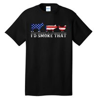 Bbq Party Grill Smoker Chef Dad Id Smoke That Tall T-Shirt