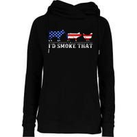 Bbq Party Grill Smoker Chef Dad Id Smoke That Womens Funnel Neck Pullover Hood