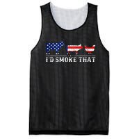 Bbq Party Grill Smoker Chef Dad Id Smoke That Mesh Reversible Basketball Jersey Tank