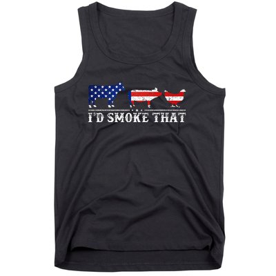 Bbq Party Grill Smoker Chef Dad Id Smoke That Tank Top