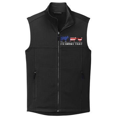 Bbq Party Grill Smoker Chef Dad Id Smoke That Collective Smooth Fleece Vest