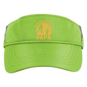 Baseball Papa Grandfather Grandson Proud Grandpa Dad Sports Gift Adult Drive Performance Visor