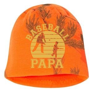 Baseball Papa Grandfather Grandson Proud Grandpa Dad Sports Gift Kati - Camo Knit Beanie