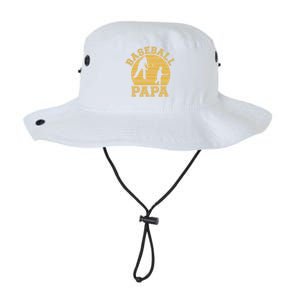 Baseball Papa Grandfather Grandson Proud Grandpa Dad Sports Gift Legacy Cool Fit Booney Bucket Hat