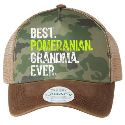 Best Pomeranian Grandma Ever Dog Lover Legacy Tie Dye Trucker Hat