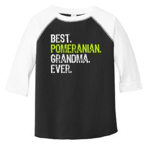 Best Pomeranian Grandma Ever Dog Lover Toddler Fine Jersey T-Shirt