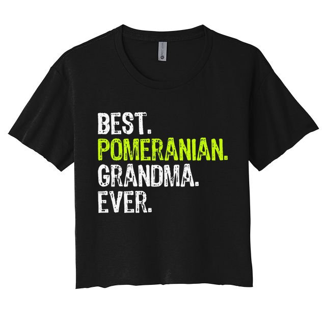Best Pomeranian Grandma Ever Dog Lover Crop Top