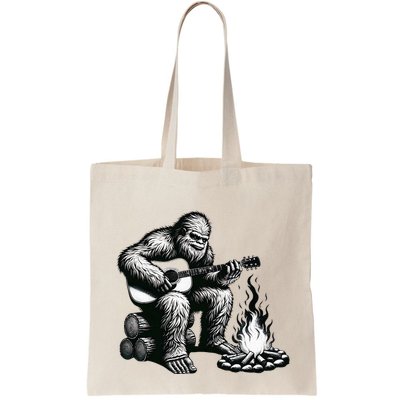 Bigfoot Playing Guitar Rock On Sasquatch Big Foot Bag