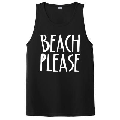 Beach Please Gift Sand Ocean Waves Water Relax Fun PosiCharge Competitor Tank