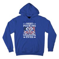 Best Pucking Grandpa Ever Hockey FatherS Day Meaningful Gift Hoodie