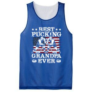 Best Pucking Grandpa Ever Hockey FatherS Day Meaningful Gift Mesh Reversible Basketball Jersey Tank