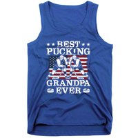 Best Pucking Grandpa Ever Hockey FatherS Day Meaningful Gift Tank Top