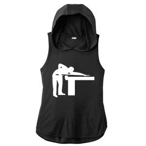 Billiards Player Gift Ladies PosiCharge Tri-Blend Wicking Draft Hoodie Tank