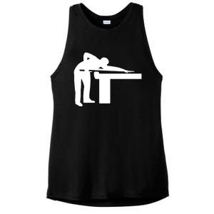 Billiards Player Gift Ladies PosiCharge Tri-Blend Wicking Tank