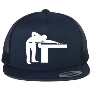 Billiards Player Gift Flat Bill Trucker Hat