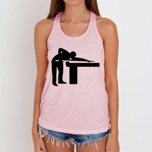 Billiards Player Gift Women's Knotted Racerback Tank