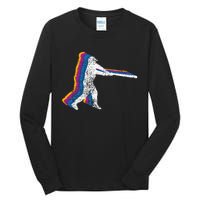 Baseball Player Gift Vintage Tall Long Sleeve T-Shirt