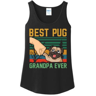 Best Pug Grandpa Ever Ladies Essential Tank