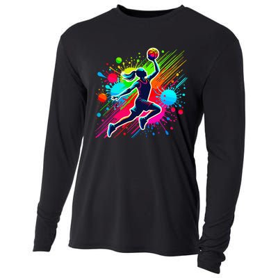 Basketball Player Girl Cooling Performance Long Sleeve Crew