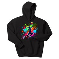 Basketball Player Girl Kids Hoodie