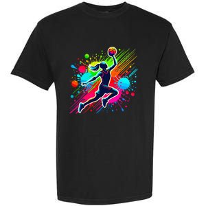 Basketball Player Girl Garment-Dyed Heavyweight T-Shirt