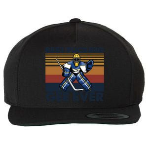 Best Pucking Gee Ever Funny Hockey Grandpa Saying Gift Wool Snapback Cap