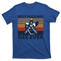 Best Pucking Gee Ever Funny Hockey Grandpa Saying Gift T-Shirt